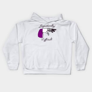 Logistically Difficult - Asexual Kids Hoodie